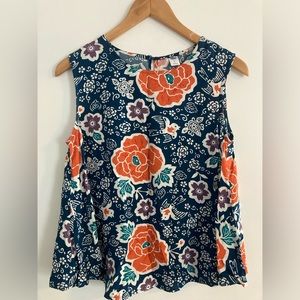 Old Navy: Floral Peplum Tank